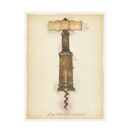 Trademark Fine Art ALI Chris 'Early 1800 Barrel Corkscrew' Canvas Art, 24x32 ALI47701-C2432GG